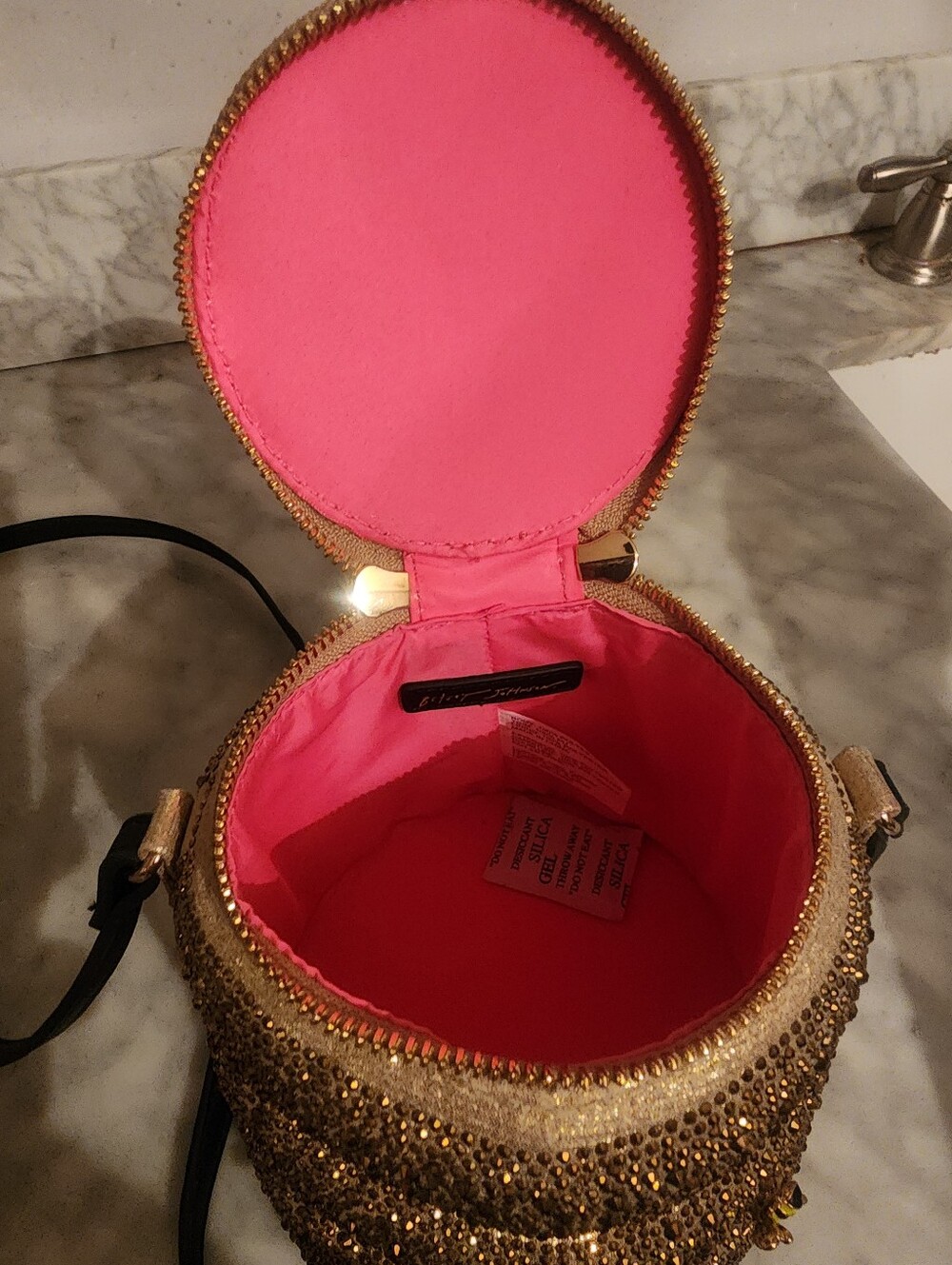 Betsey Johnson Gold Bee Embellished Women's Crossbody Bag - Picture 4 of 5